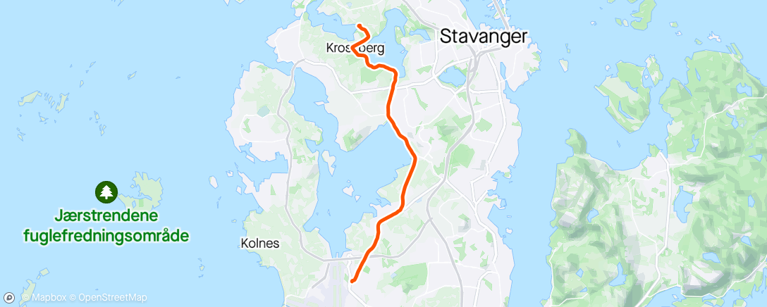 Mapa da atividade, Morning Bike Ride