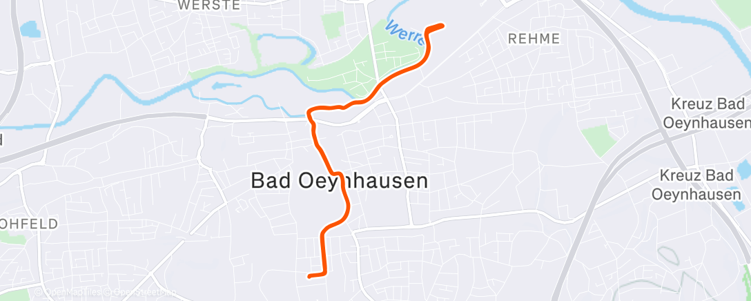 Карта физической активности (Mittagsradfahrt)