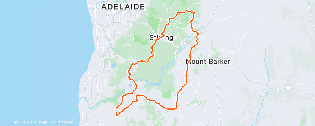 Map of the activity, Morning Ride