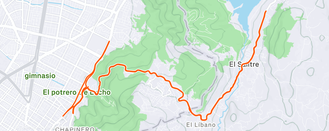 Map of the activity, Morning  Ride