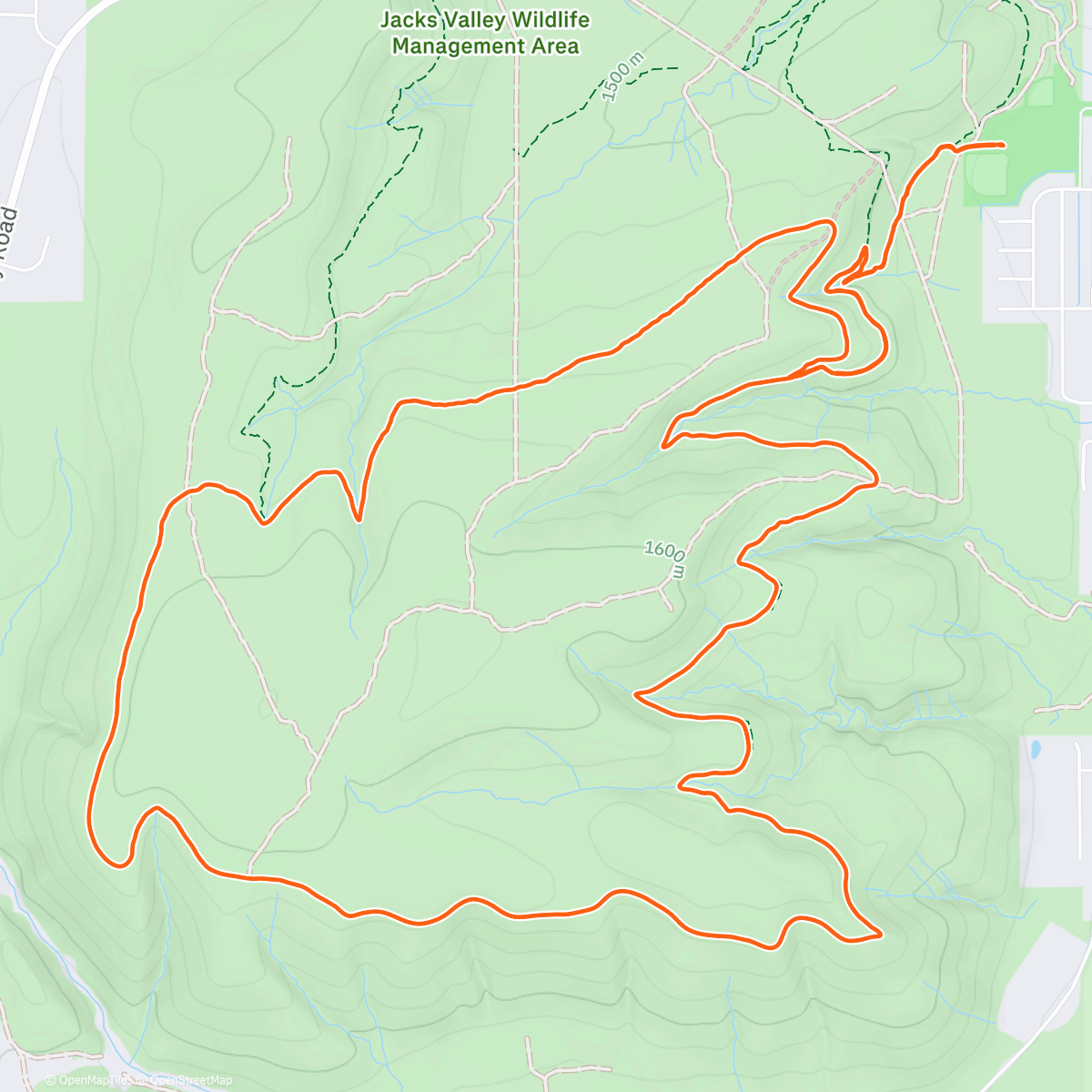 Map of the activity, Morning Gravel Ride