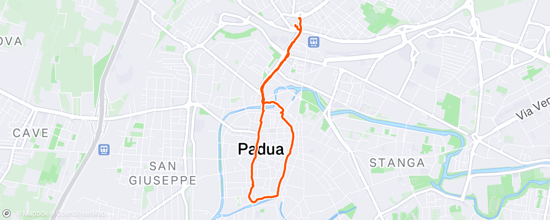Map of the activity, Camminata mattutina