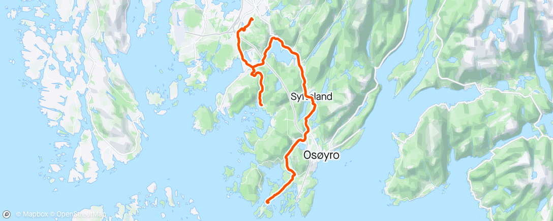 Map of the activity, Vedholmen + bonus over Fanafjell
