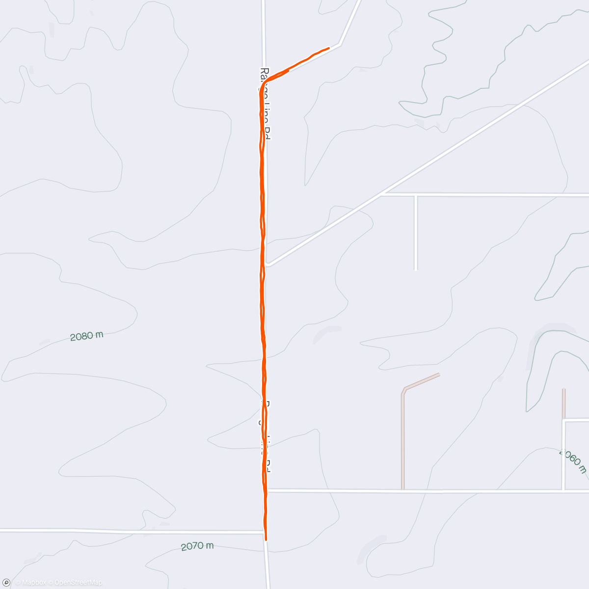 Map of the activity, 2 miles easy in the neighborhood. Wind gusts of 35 mph, welcome to Wyoming.