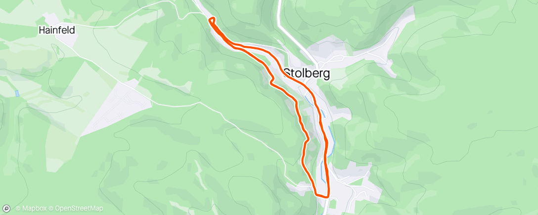 Map of the activity, Stolberger Schlosslauf