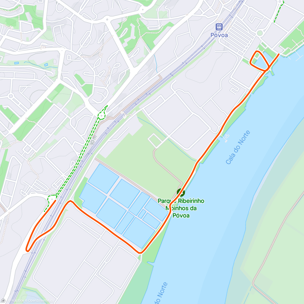 Map of the activity, Morning Run - Brick 3/3