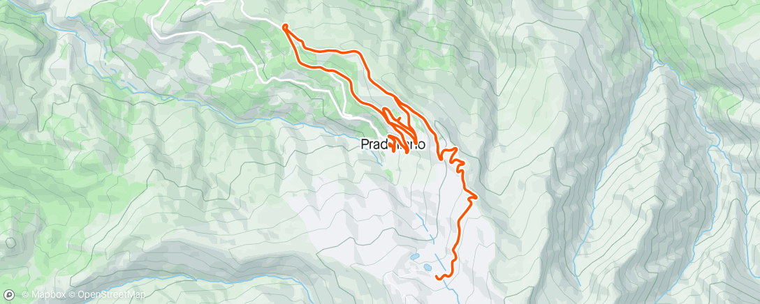 Map of the activity, To the ski station
