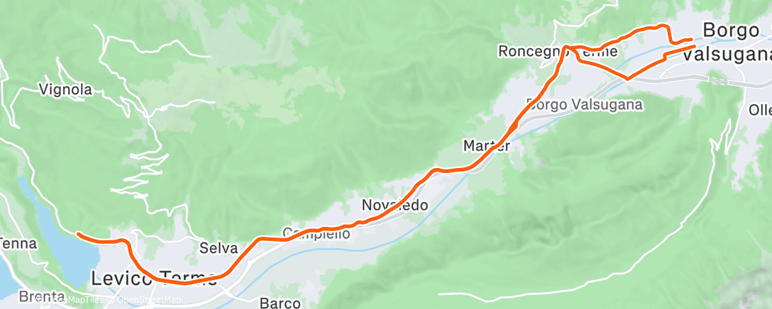 Карта физической активности (Pedalata mattutina)