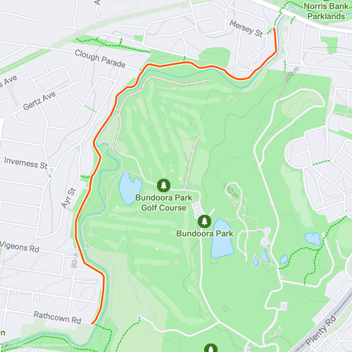 darebin creek trail map