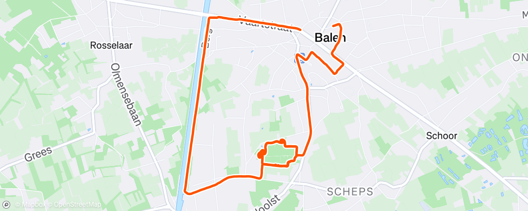 Mapa de la actividad (Namiddagloop)