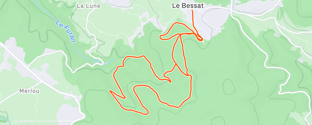 Map of the activity, Les nuits blanches du Pilat
