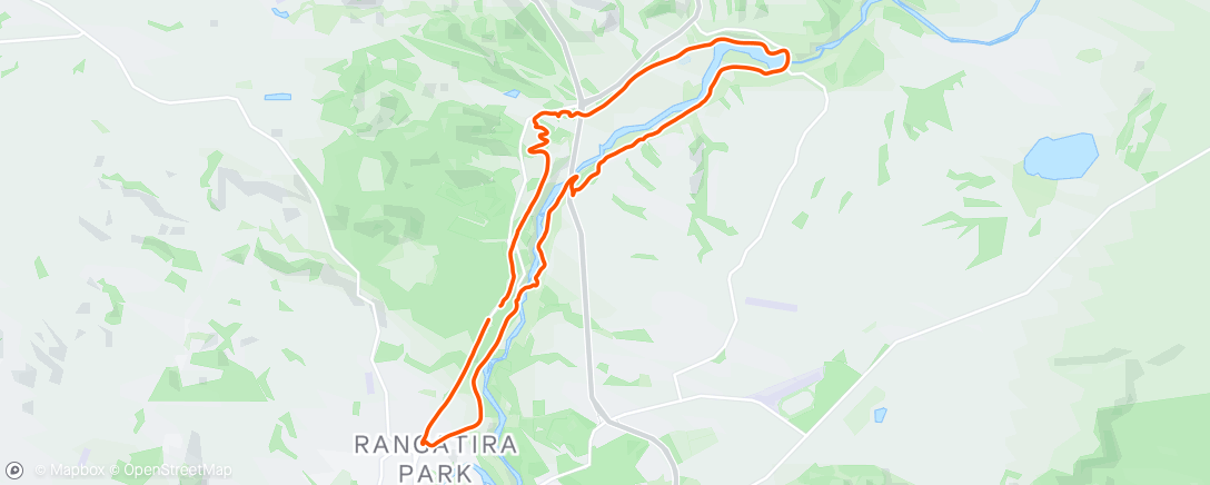 Map of the activity, Afternoon Run