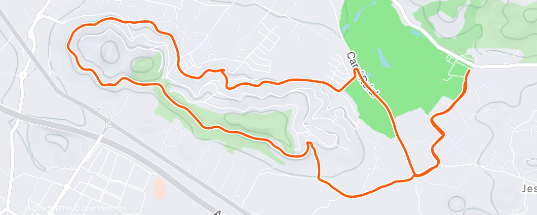 Карта физической активности (Afternoon Run)