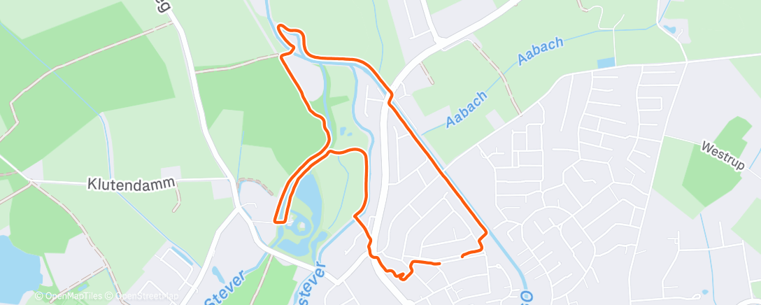 Map of the activity, Lunch Walk