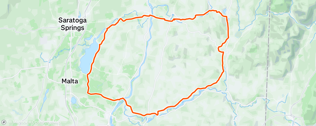 Map of the activity, Morning Ride