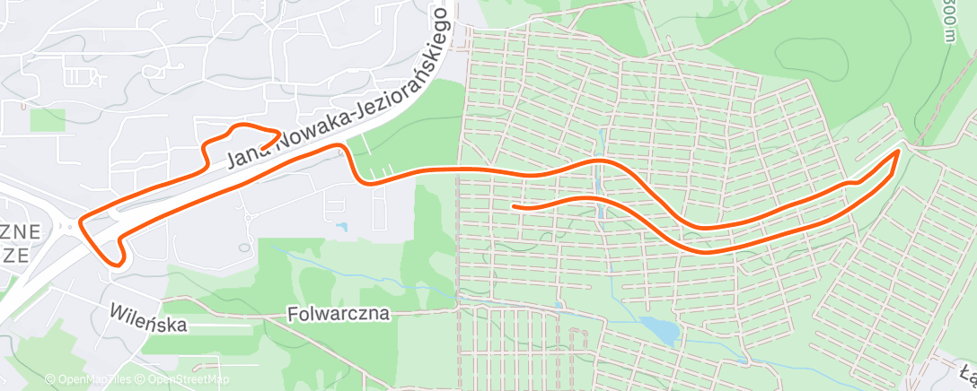 Map of the activity, Morning Run