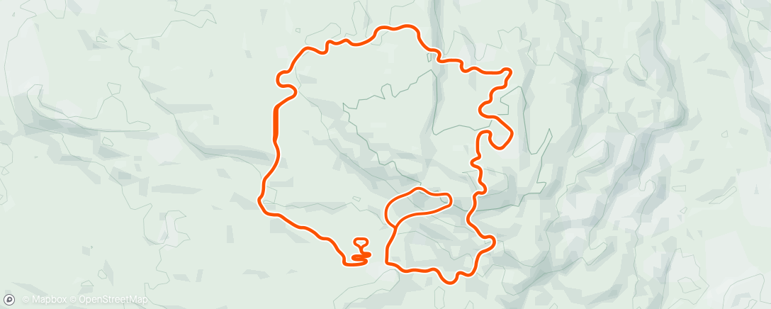 Map of the activity, TrainingPeaks Virtual - So Near Yet So Far