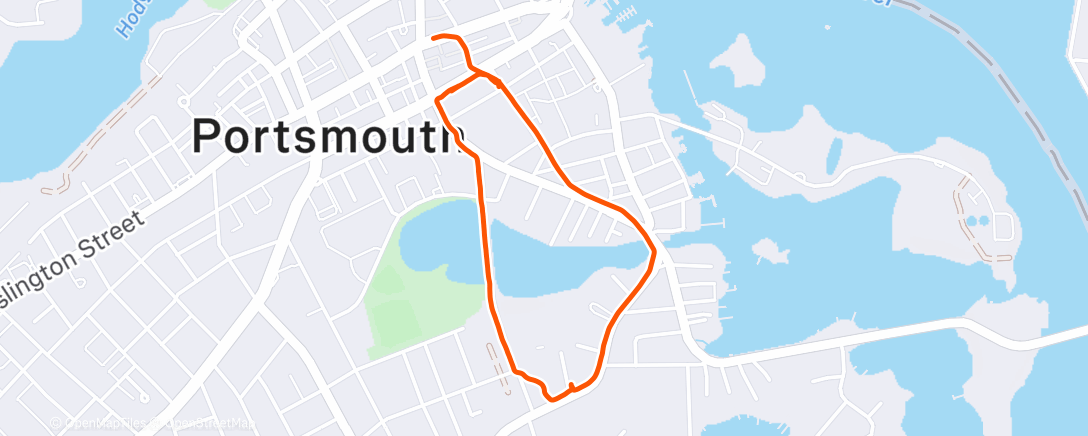 Map of the activity, Afternoon Walk