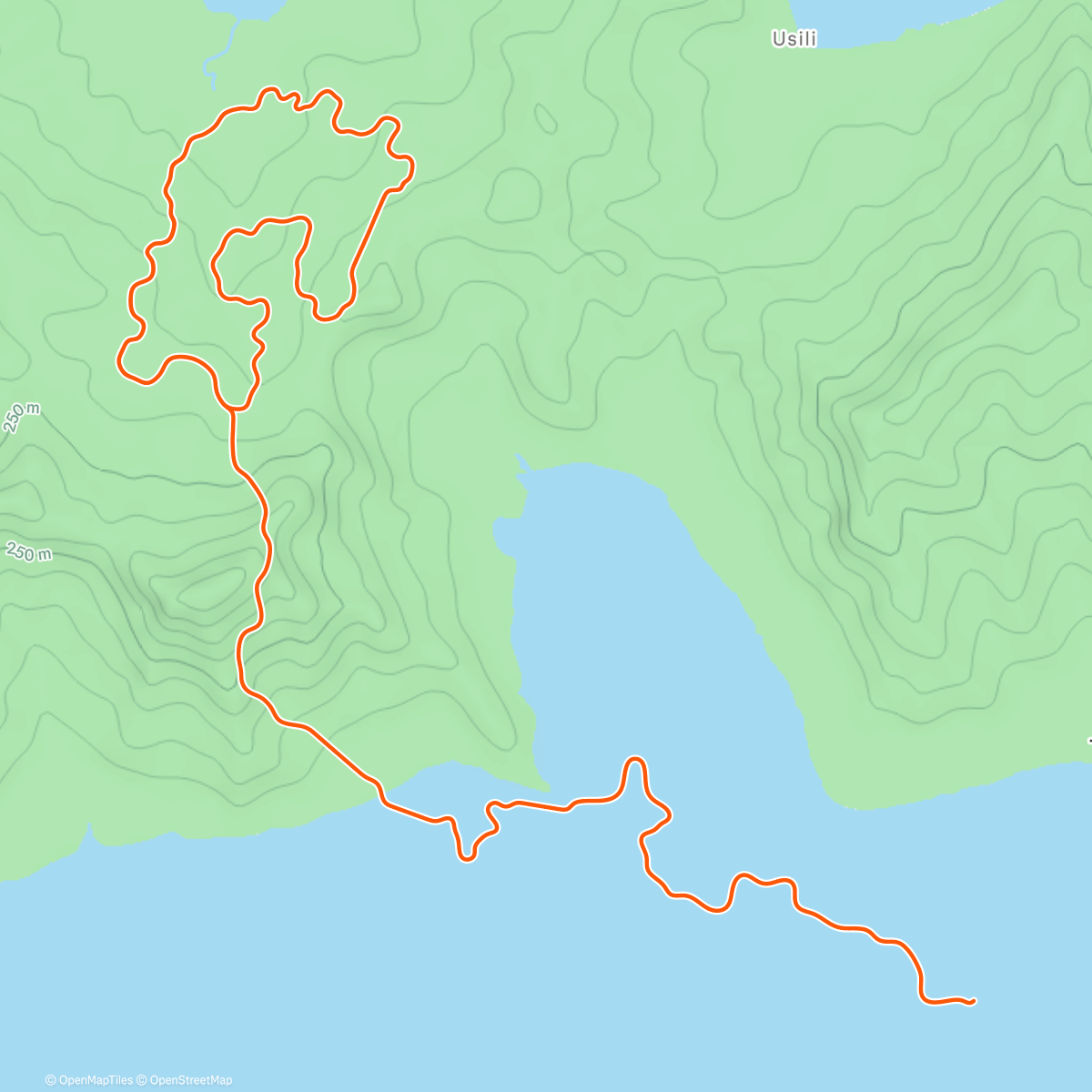 Map of the activity, Zwift - Inside Out