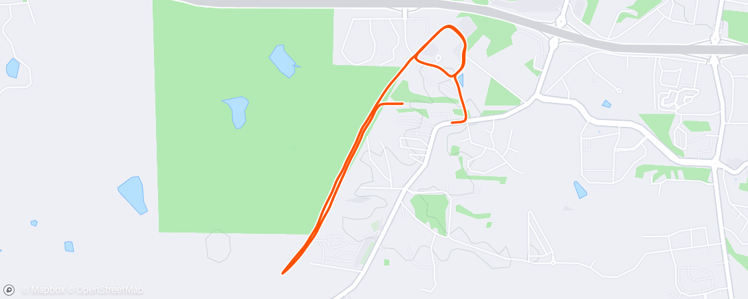 Map of the activity, Afternoon Run