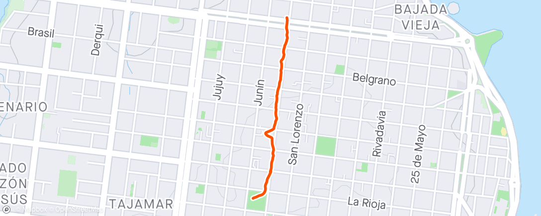 Map of the activity, Caminata a la hora del almuerzo