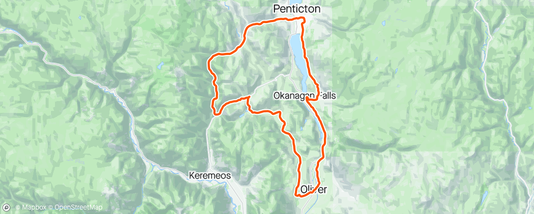 Map of the activity, Ride (not rude) Camp - Day 1
