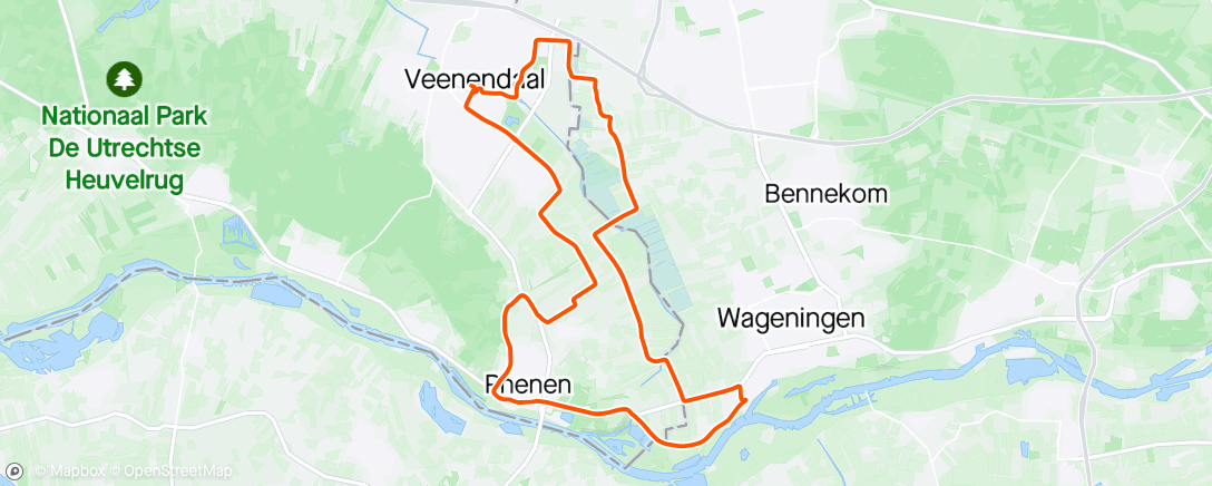Map of the activity, Veenendaal 1.1