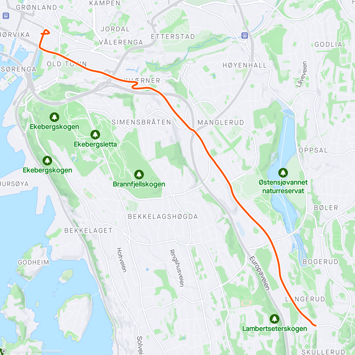 Map of the activity, Ny sykkel hjem igjen