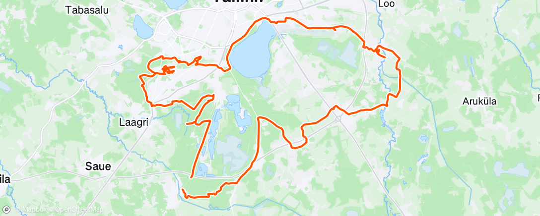 Map of the activity, Morning Ride