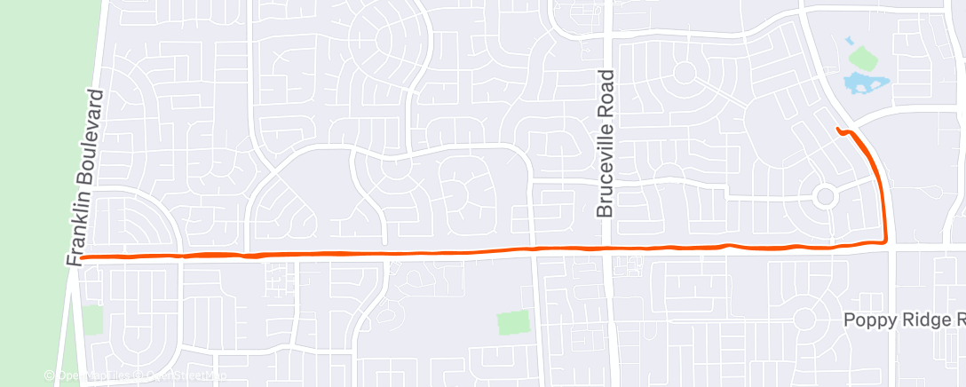 Карта физической активности (Afternoon Run)