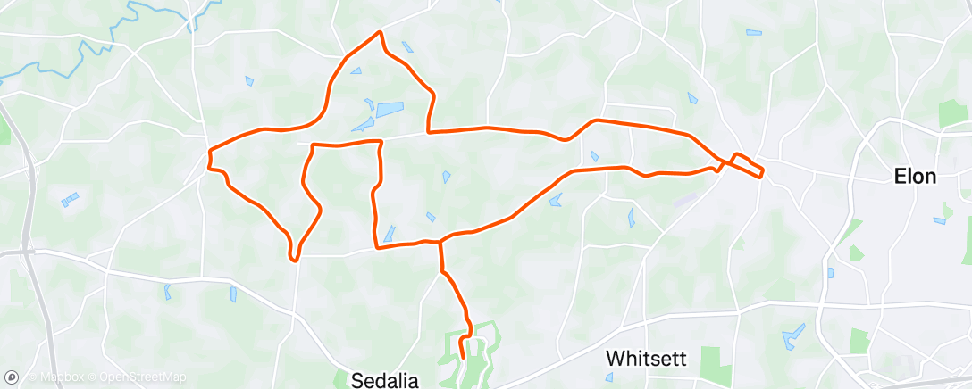 Map of the activity, Double flat ride