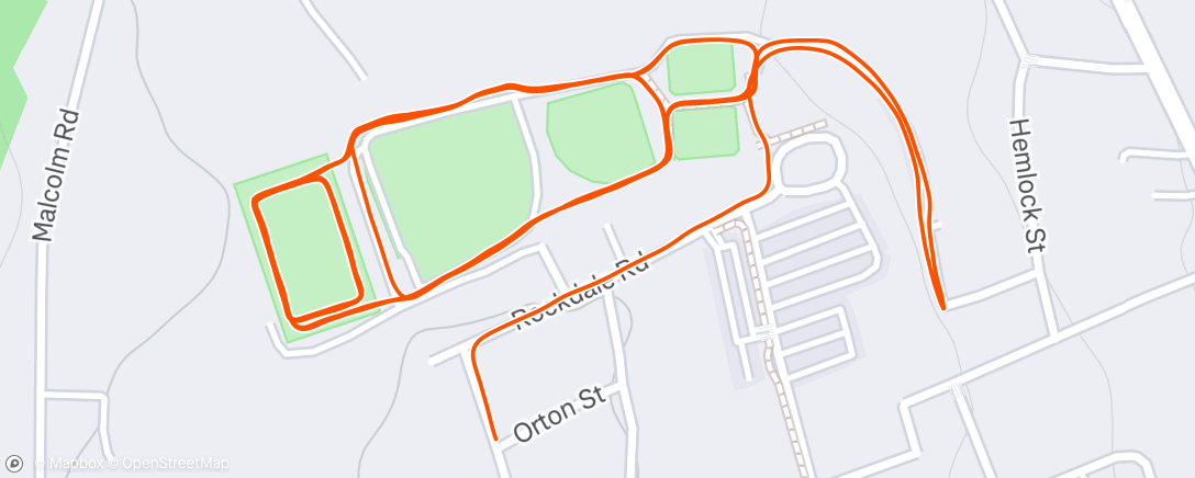 Map of the activity, Morning Run