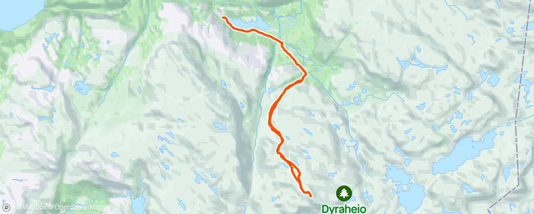 Map of the activity, Snønuten ☀️