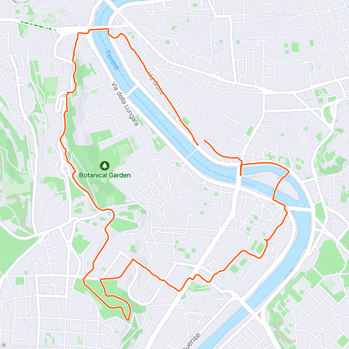Map of the activity, Morgenjogg