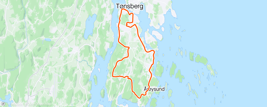 Carte de l'activité Nøtterøy Rundt