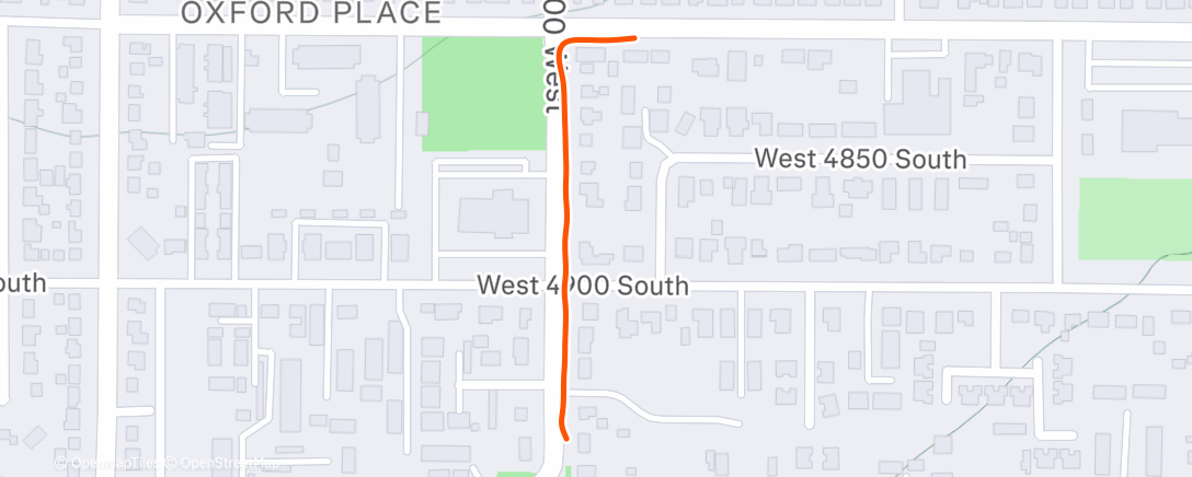 Map of the activity, Lunch Run