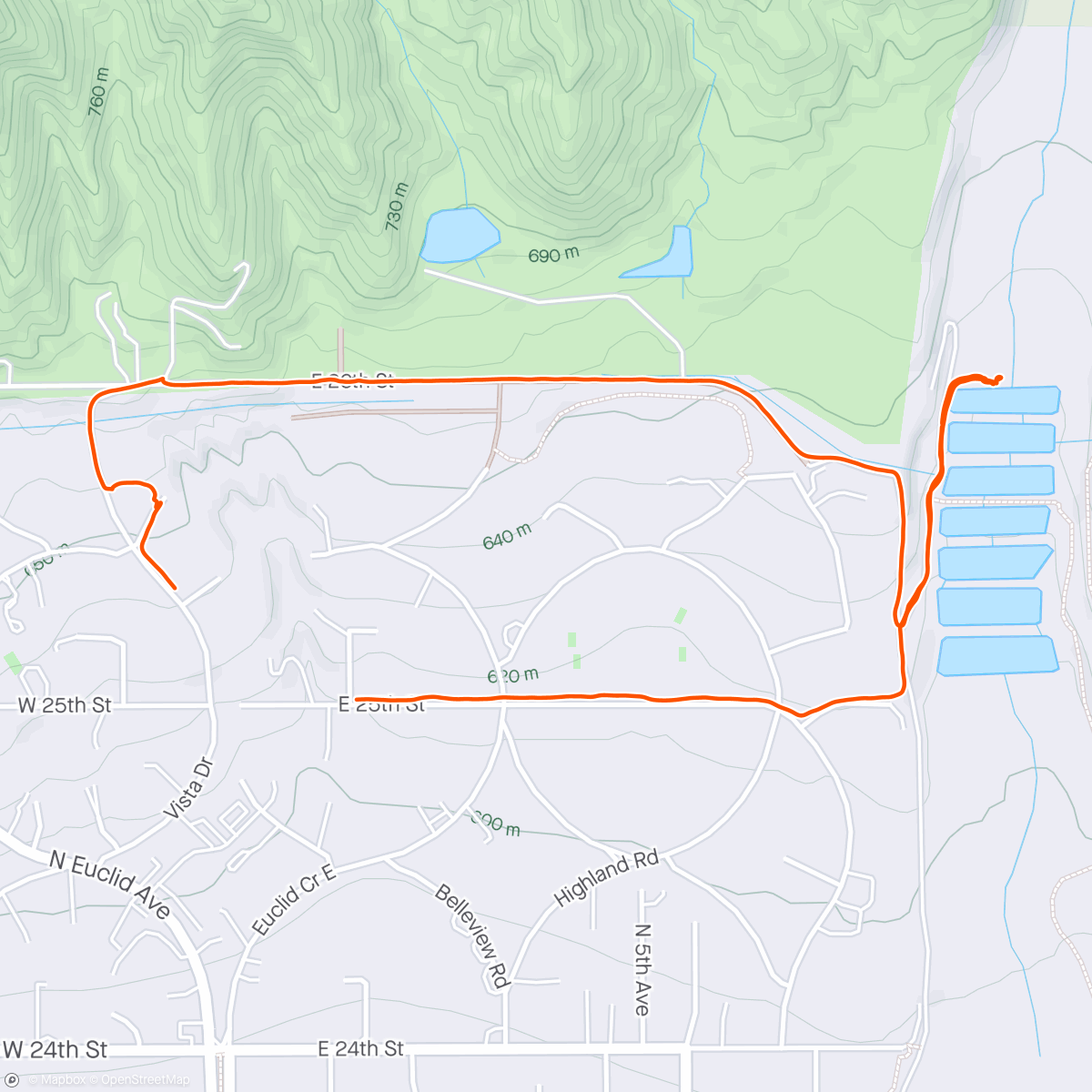 Map of the activity, First rattle snake