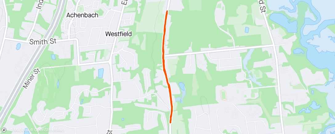 Map of the activity, Morning walk in CT