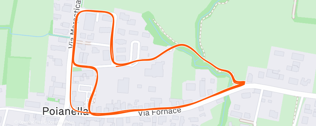 Mapa de la actividad, Corsa della Befana CSI