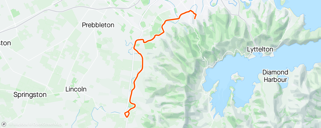 Map of the activity, Taitap Tempo Ride