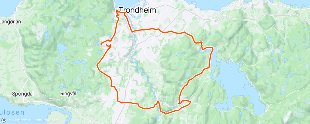 Mapa da atividade, Afternoon Mountain Bike Ride 
Bakkedrag
