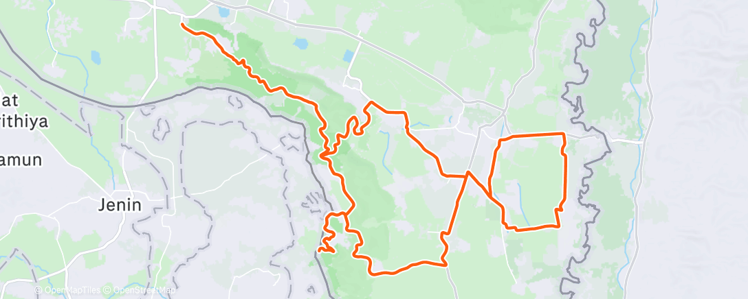 Карта физической активности (Morning Ride)