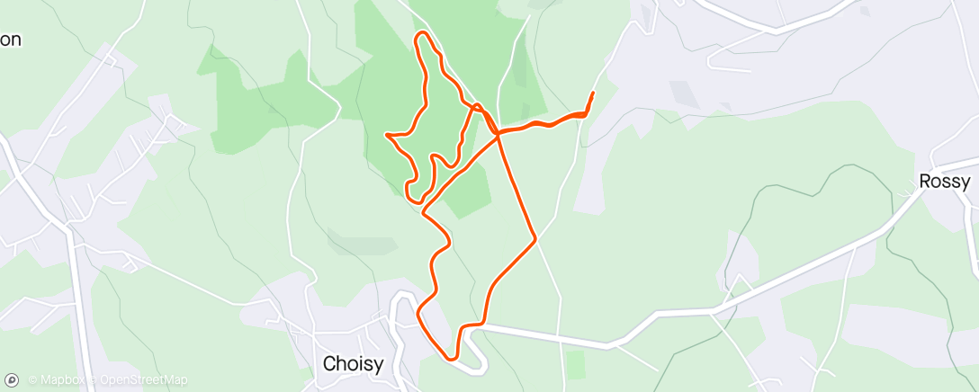 Map of the activity, Little trail run