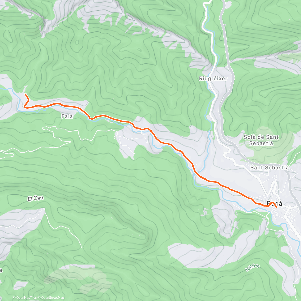 Map of the activity, Rodaje Corto