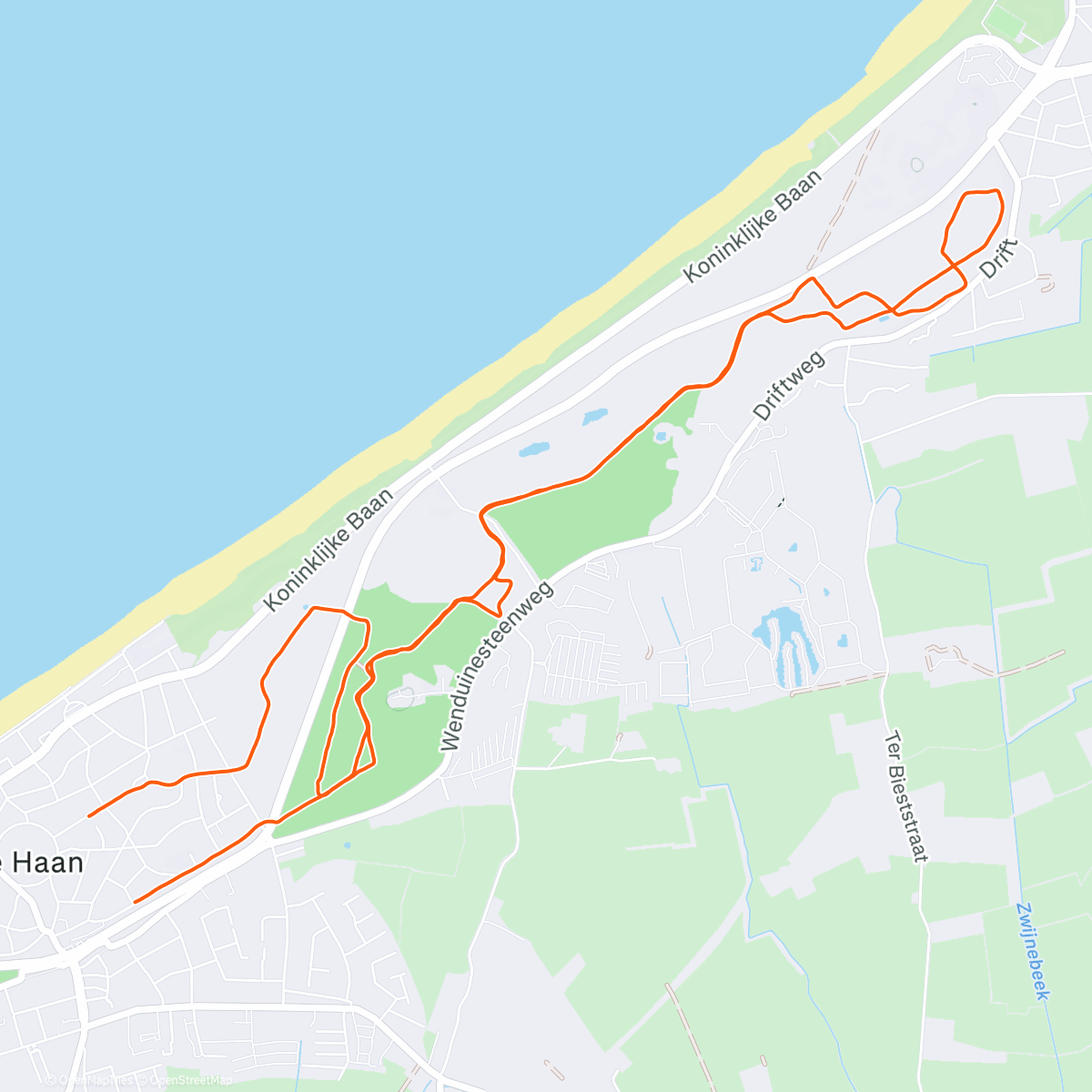 Карта физической активности (Middagloop)