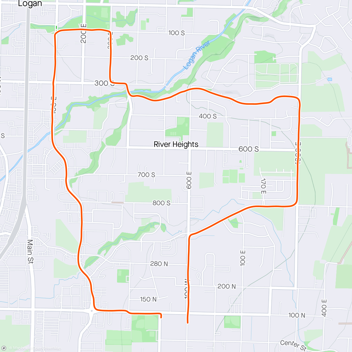 Map of the activity, Monday miles are the best!