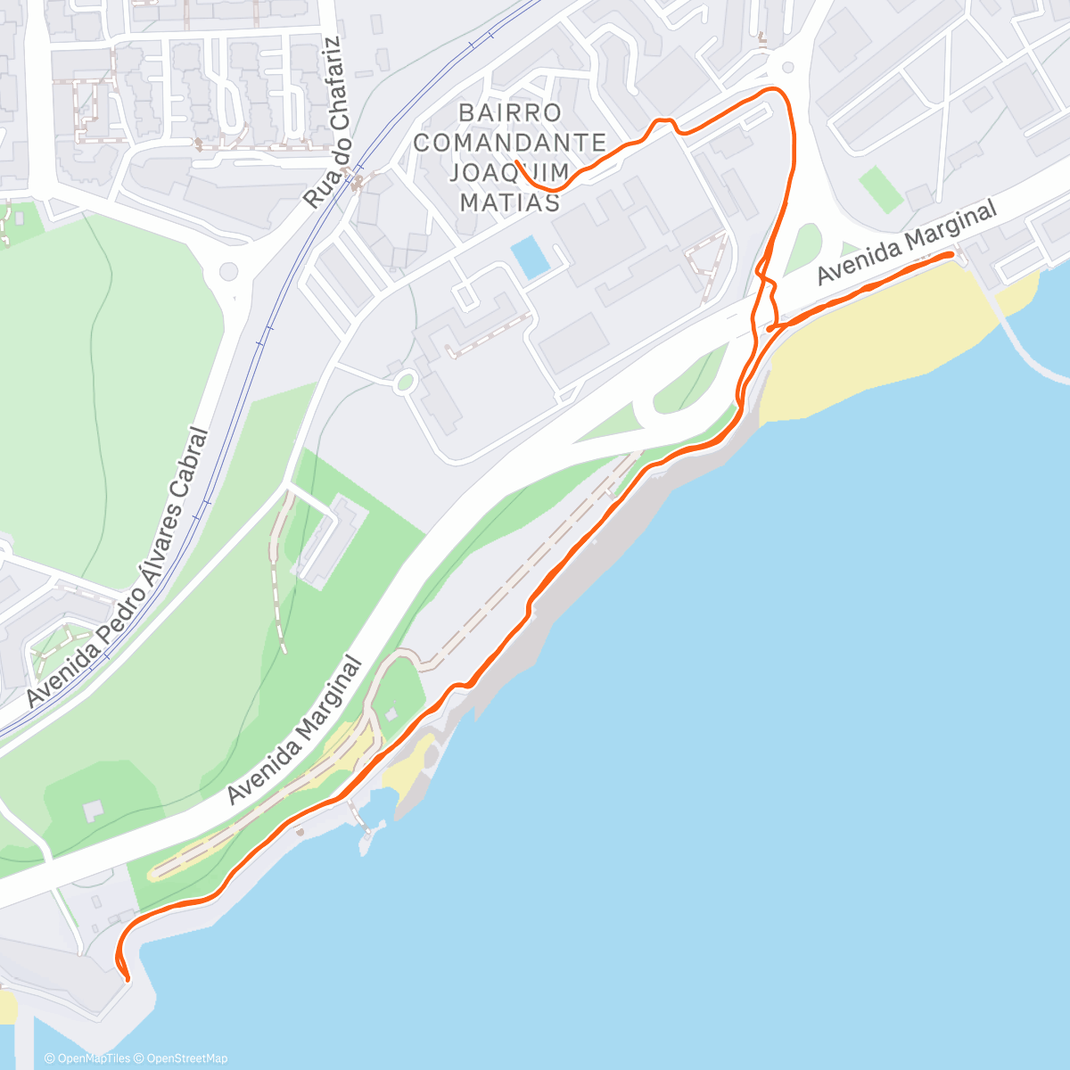 Map of the activity, Passeio a 3