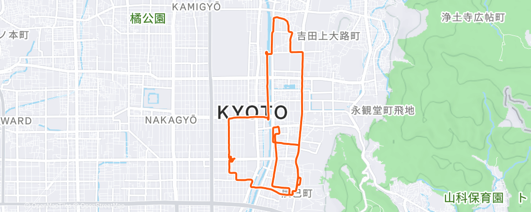 Map of the activity, ランチタイム ライド