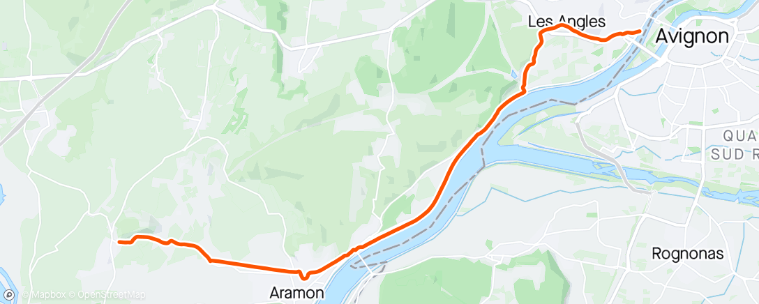 Map of the activity, retour promenade du covid