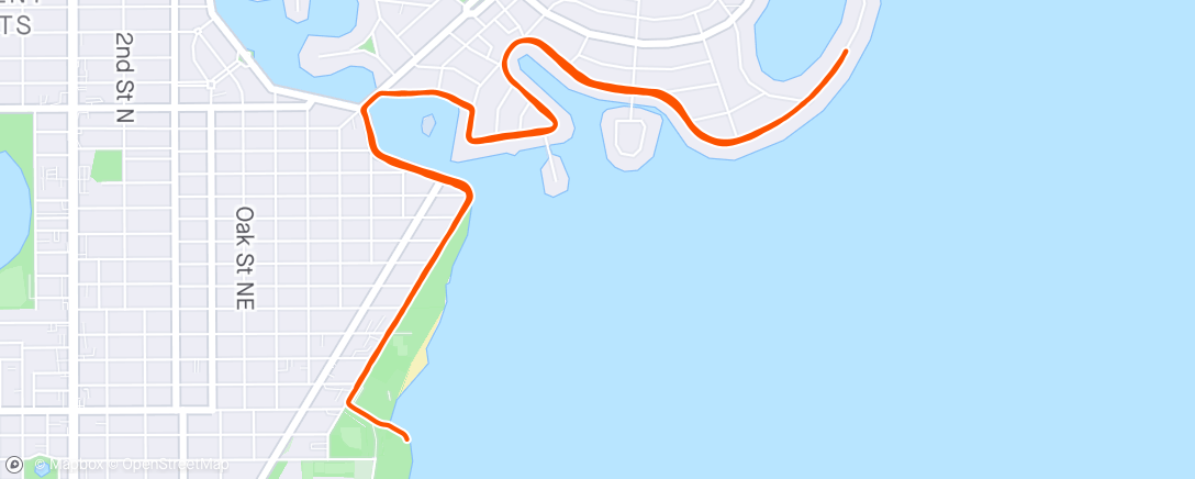 Map of the activity, St Anthony’s Triathlon - Run